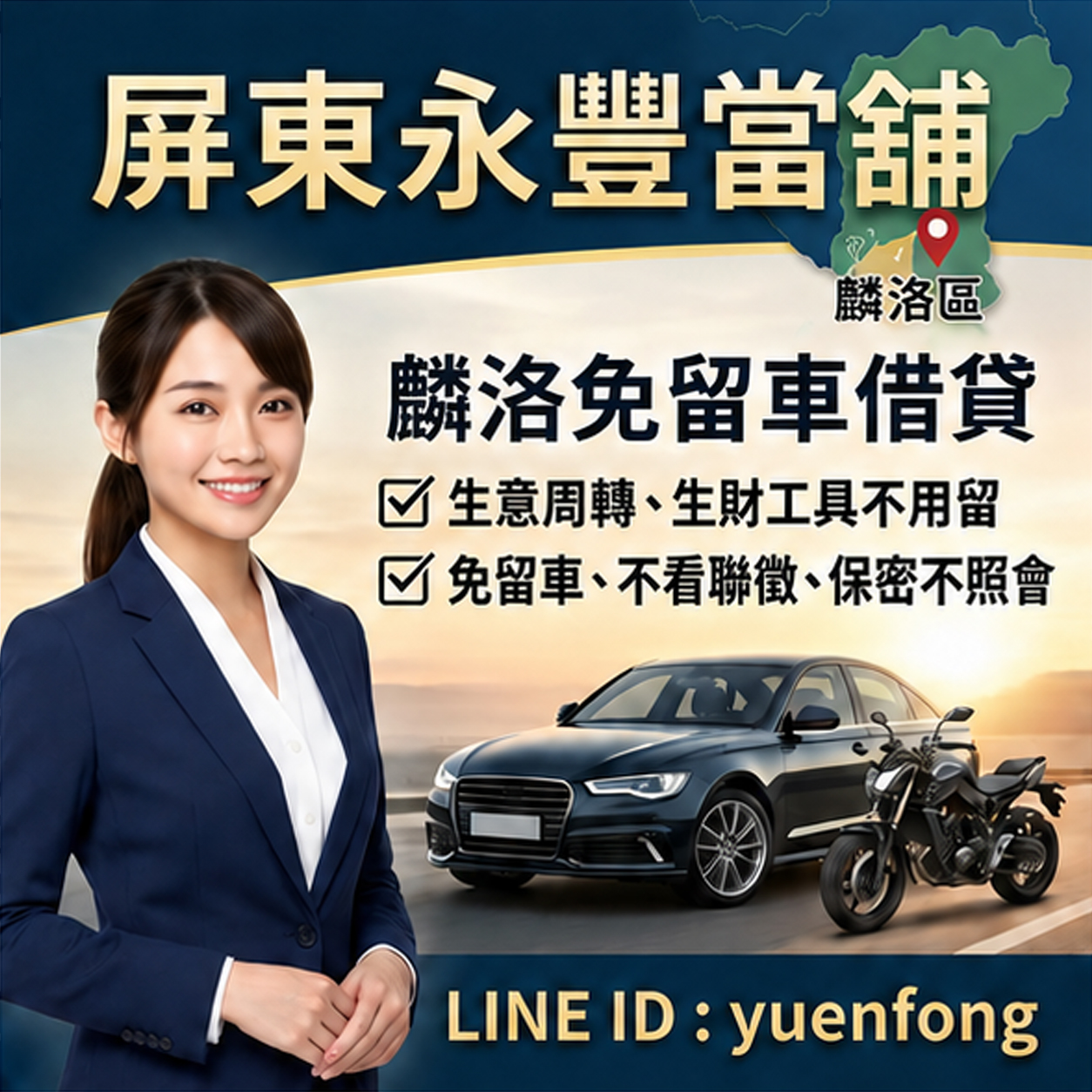 麟洛借錢推薦-永豐當舖手機LINE線上諮詢快速領現