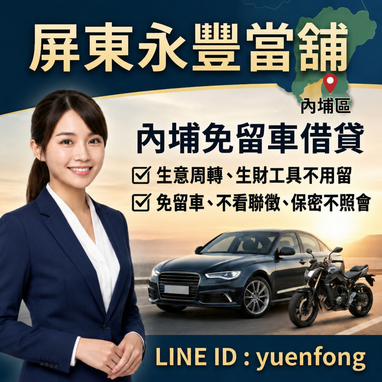 內埔借錢推薦-永豐當舖手機LINE線上諮詢快速領現