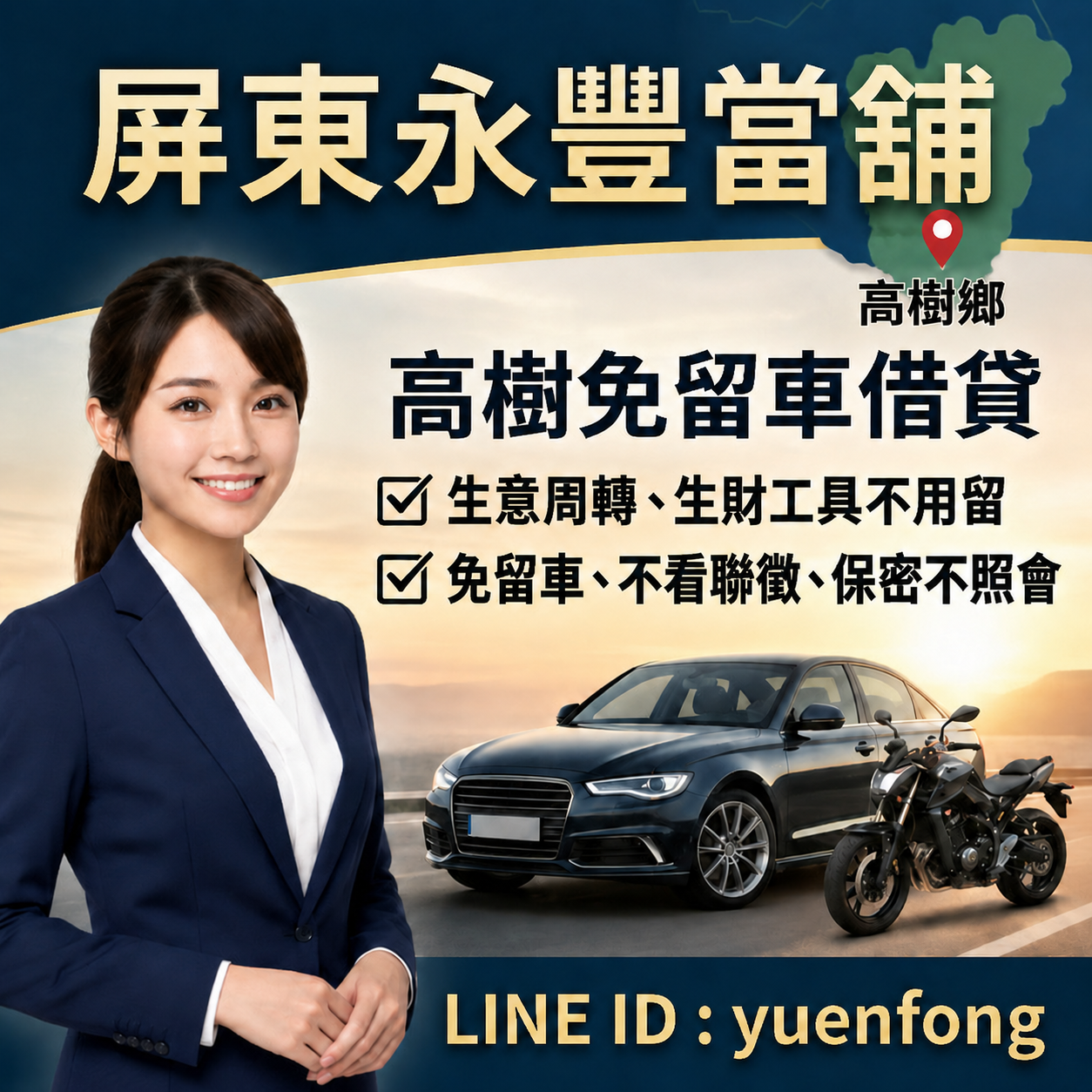 內埔借錢推薦-永豐當舖手機LINE線上諮詢快速領現