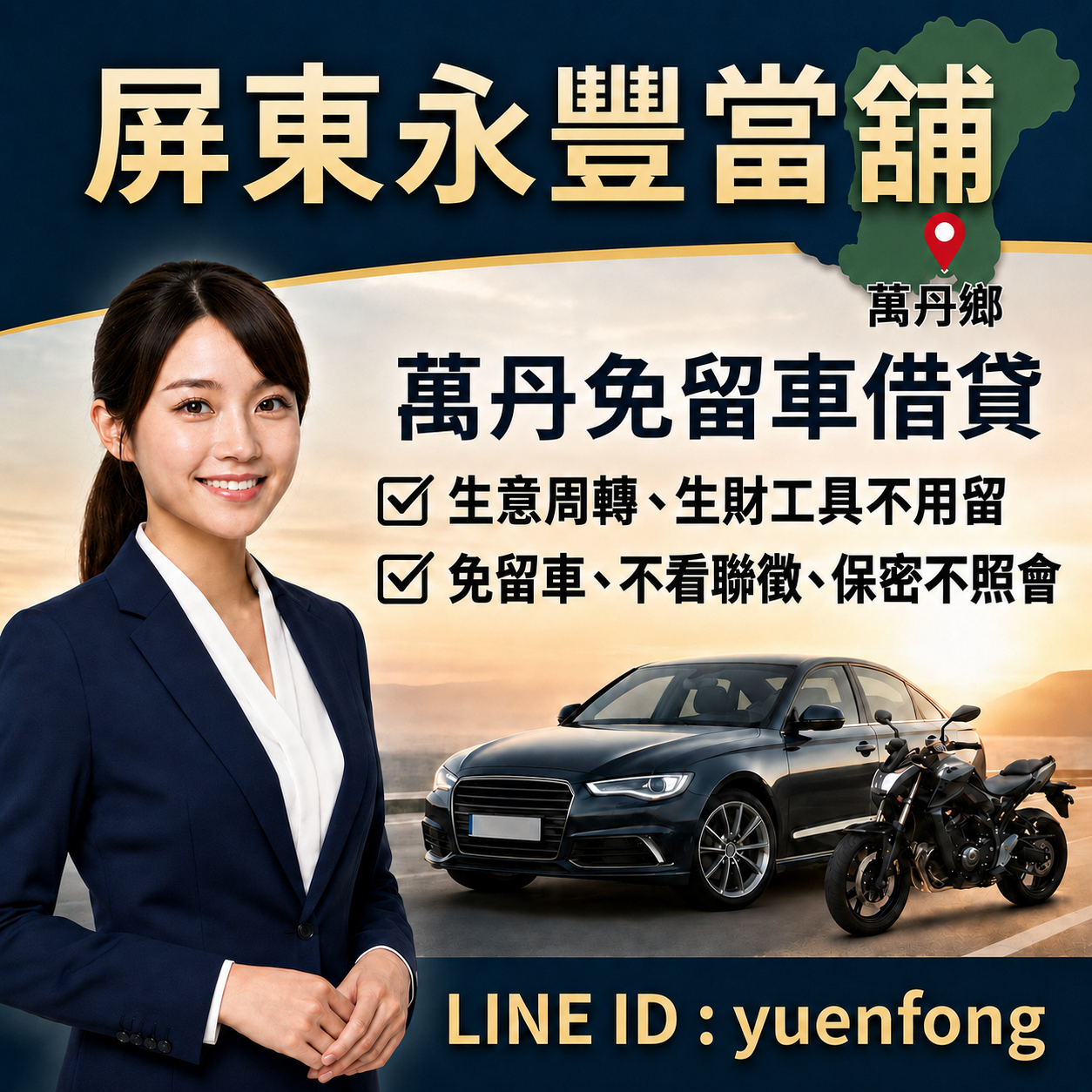 萬巒借錢推薦-永豐當舖手機LINE線上諮詢快速領現