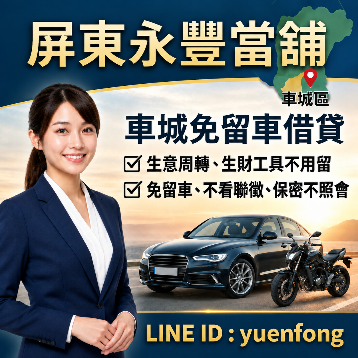 車城借錢推薦-永豐當舖手機LINE線上諮詢快速領現